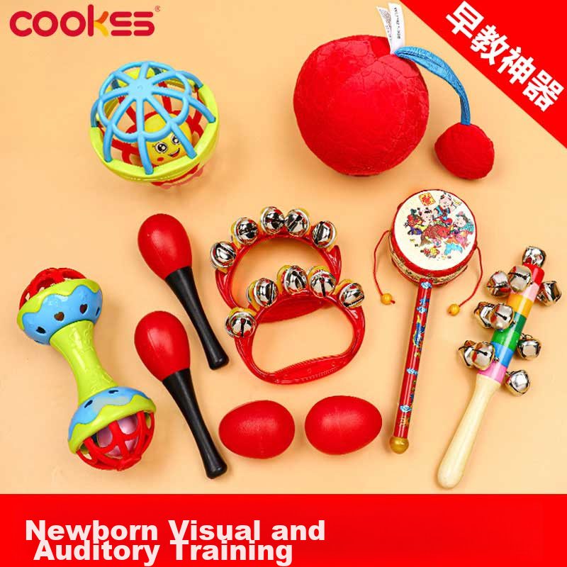 COOKSS Baby Toys, Newborn Rattle, 0-1 Year Old Children's Sand Hammer, Baby Teether, Soothing Rattle, Birthday Gift