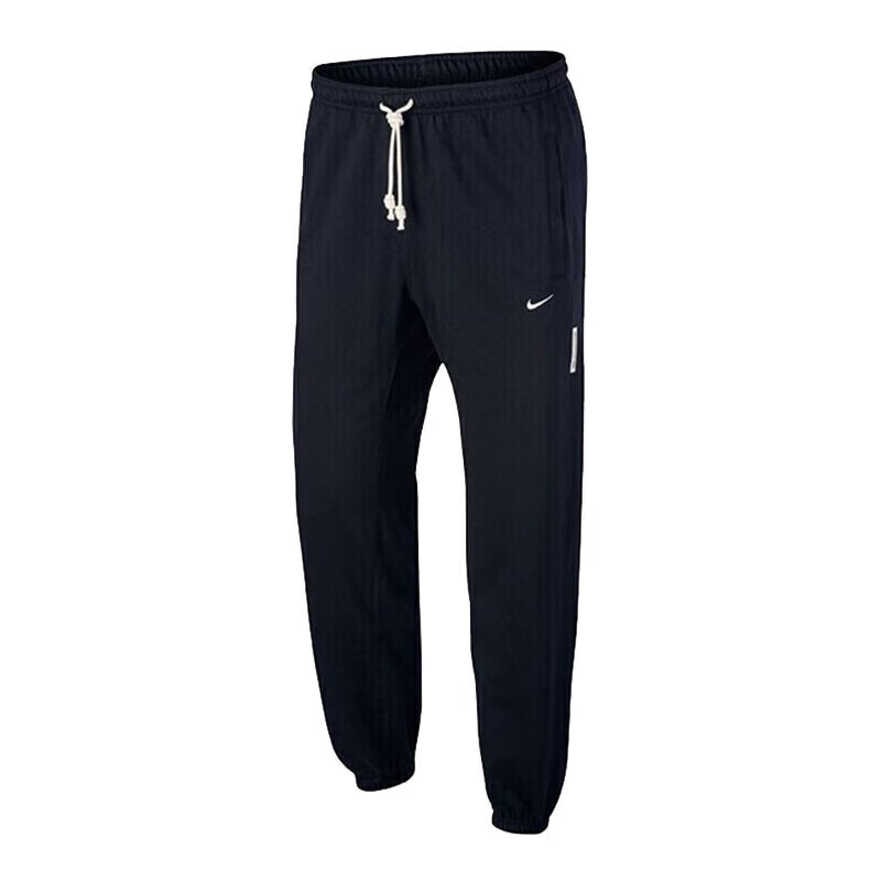 Nike Men's Athletic Pants, Winter Tapered Terry Casual Trousers, Comfortable Casual, CK6366-010, Black, L