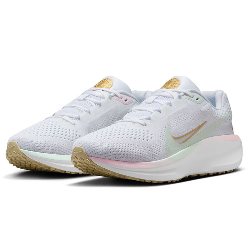 Nike Running Shoes for Women, Shock-Absorbing WINFLO 11 Sneakers, HM3733-361, Green And Pink, Size 36