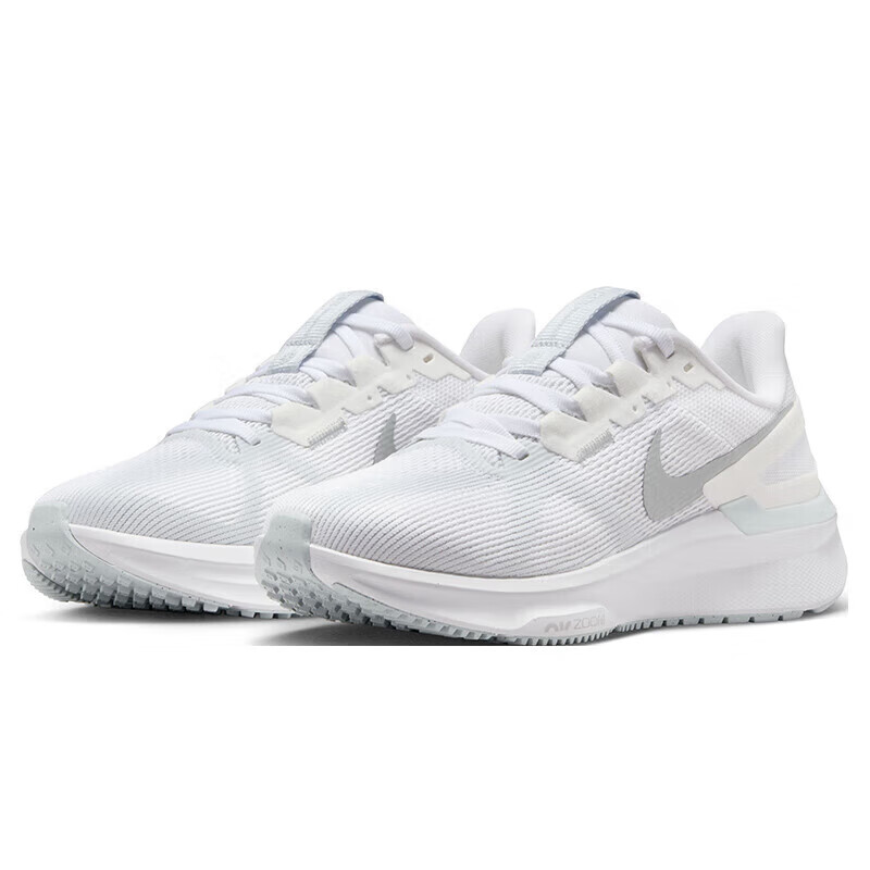 Nike Running Shoes for Women, Cushioned And Breathable, STRUCTURE 25 Sneakers, DJ7884-101, White, Size 36.5