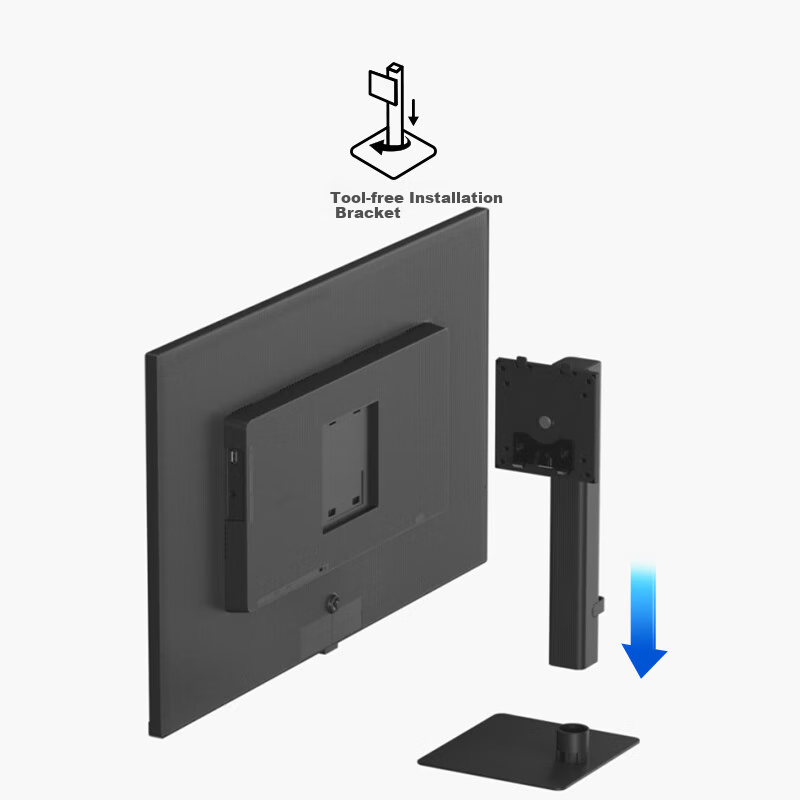 SAMSUNG 32-inch 4K HDR Monitor with 10.7 Billion Colors, PIP PBP, 99% sRGB, Eye-Care Low Flicker, Easy Installation for Computer Office Display LS32D706EACXXF
