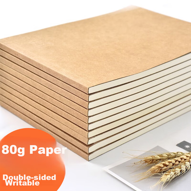 Class 3, Grade 2, 5-Pack, 16K/60 Sheets, Draft Paper, Scratch Paper, Exercise Book, Homework Book, Practice Book, Blank Paper, White Paper, Medium Size