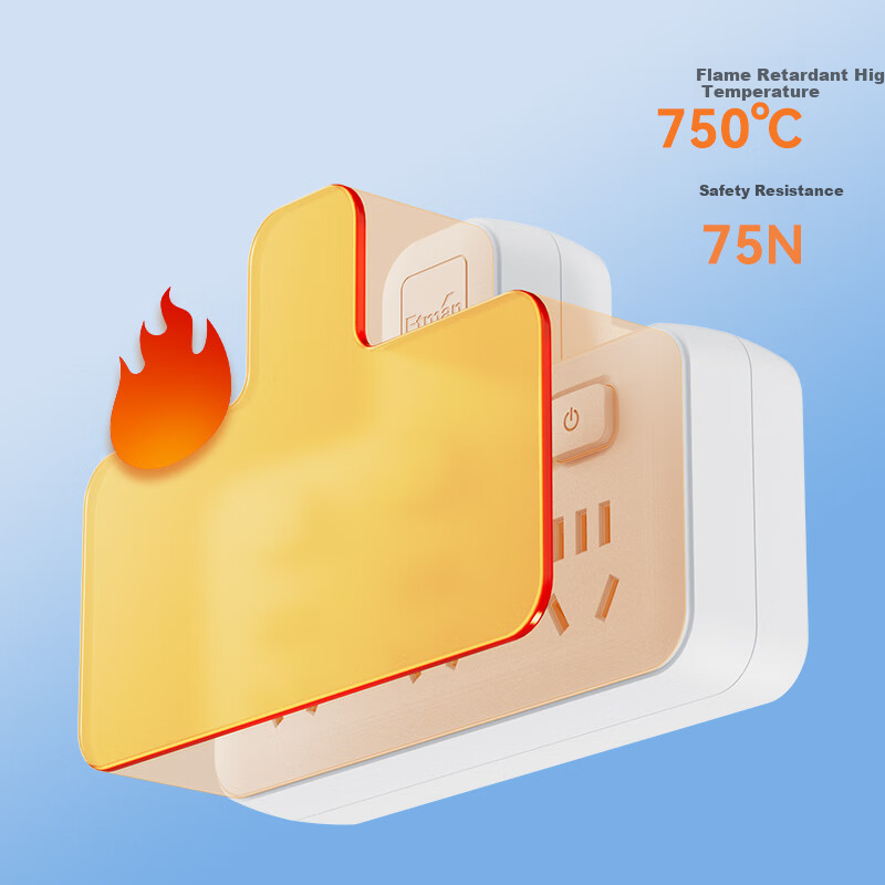 Etman Wireless Socket/Socket Converter/Adapter Plug/One-to-Many Socket/Socket Extension/Power Strip/Socket Splitter One-to-Three