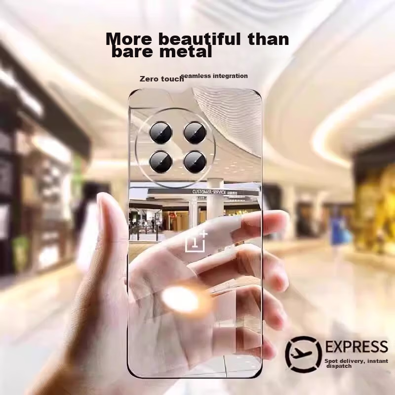 Zhiweishi [Never Yellowing] Phone Case for OnePlus Ace2, Shockproof Ultra-Thin Transparent Borderless Hard Shell, Simple Bare Feel Case for Men And Women