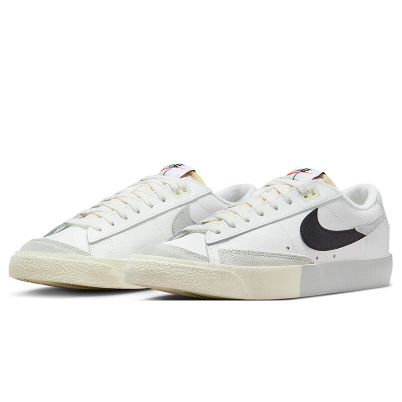 Nike BLAZER LOW Men's Sports Sneakers, Retro Style, DZ2544-100, Summit White, Size 42.5