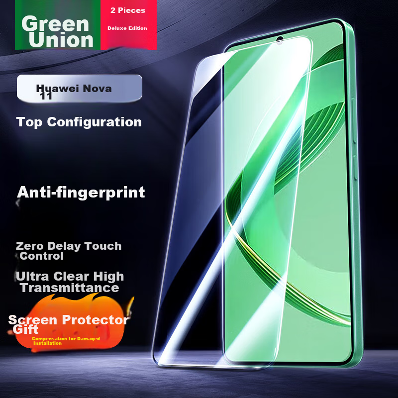 UGREEN Tempered Glass Screen Protector for Huawei Nova 11, Full Coverage HD Anti-Fingerprint Anti-Shatter, No Black And White Edges, Ultra-Thin Anti-Sweat 55222