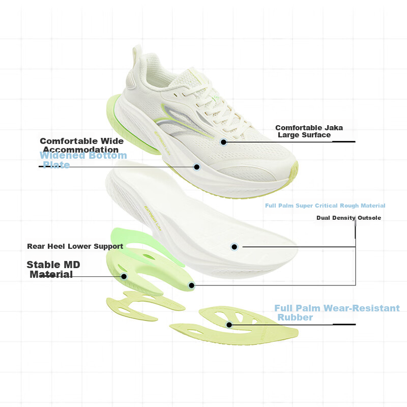 361° Men's Running Shoes Red Flame MAX Spring Summer Season Mesh Breathable Shock Absorption Professional Running Shoes Men 672522225-1