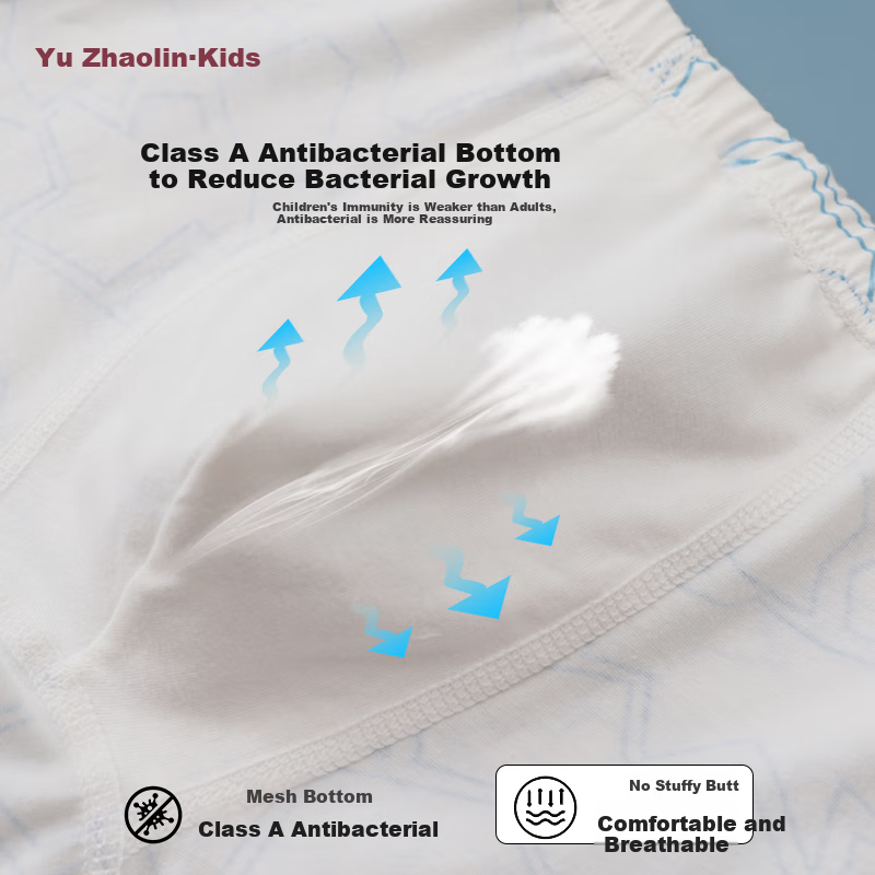 YUZHAOLIN Children's Underwear Boys Cotton Boxer Briefs Baby Boy Shorts Happy Puppy/4 Pack 110