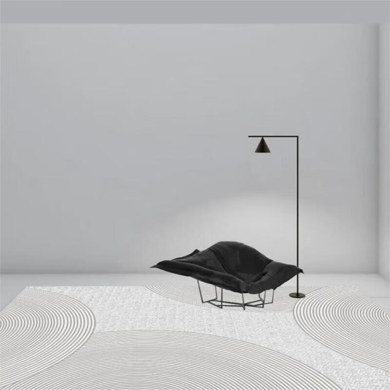 Mengtingshui Crystal Velvet Living Room Carpet, Dirt-Resistant And Non-Slip, Cloud Pattern, Modern Minimalist, 160*230cm