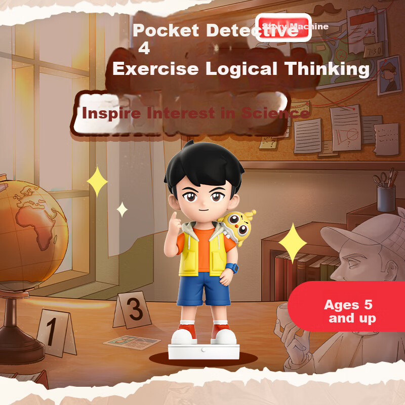 Uncle Kai Storytelling Detective 4 Ai Xiaopo Story Machine Early Education Machine Boys Girls Birthday Gift