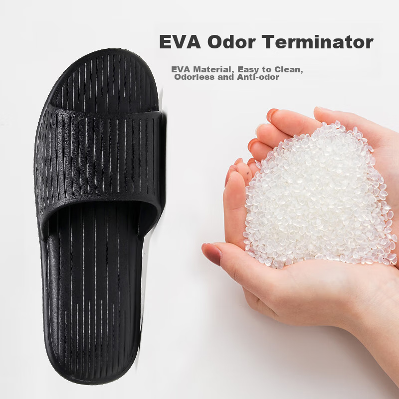 TZLDN Foldable Travel Slippers Anti-Slip Beach Swimming Hotel Bathroom Shower Unisex Black 42-43