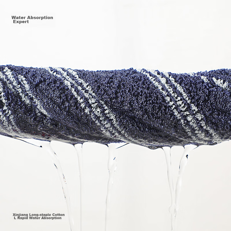 Sanli Towel, Xinjiang Long-Staple Cotton, Men's Thickened Classic Face Towel, Pure Cotton Absorbent Face Cloth, 2 Pieces, 105g