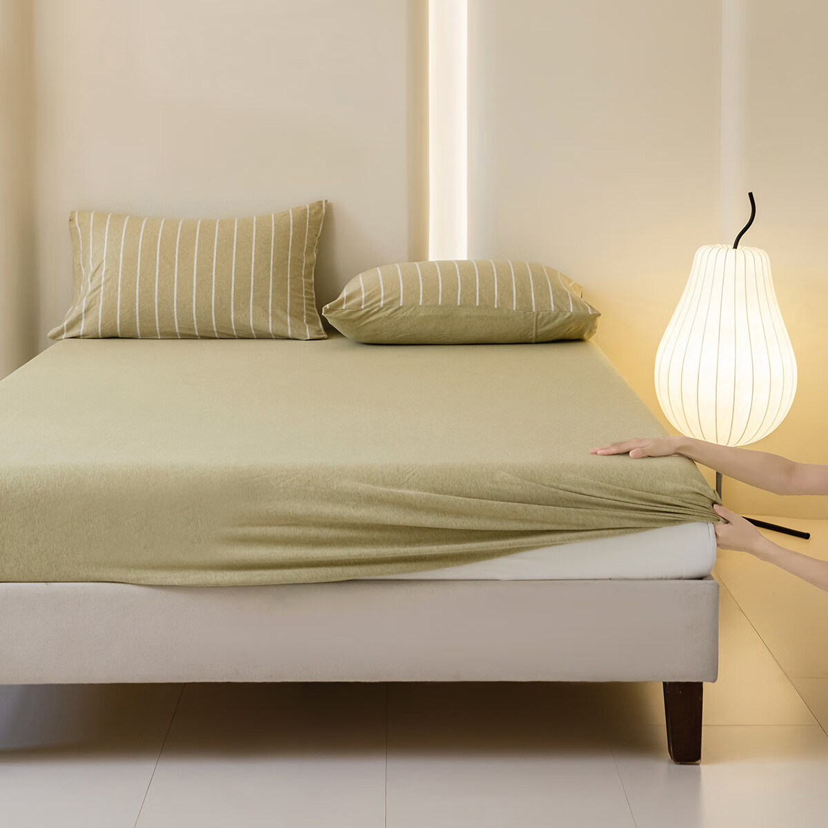 Mercury Home Textile Fashion Simple A Class 100% Pure Cotton Knitted Cotton Single Double Bed Cover 150*200cm Cotton Charm Green