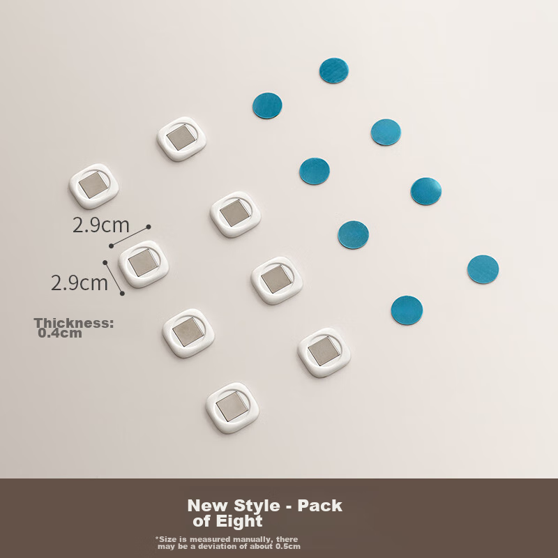 Lanjiaoluo Magnetic Wall Mount Hangers for Remote Controls, TV And Air Conditioner, Suction Cups, Hooks, No Drilling Required, Strong Storage, 8-Pack