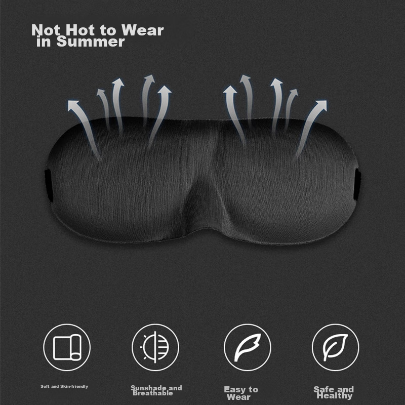 Yumimi Light-Blocking Sleep Mask, Unisex Eye Mask for Sleeping, Napping, Eye Protection, Office, Business Trips, Travel, Breathable And Light-Blocking