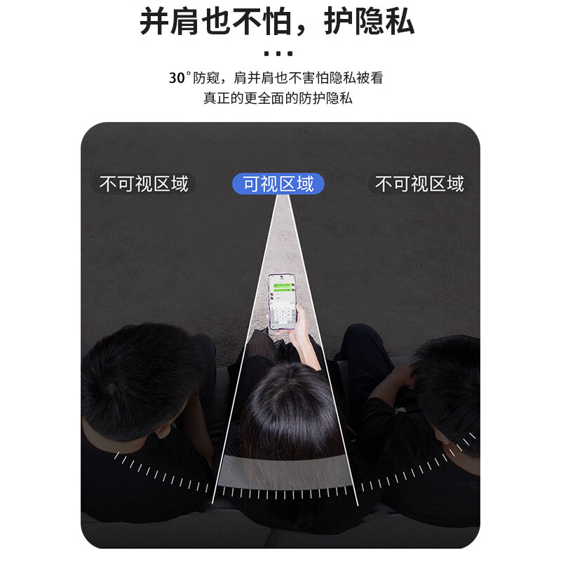 Smorss [30° Full Privacy Protection] Privacy Screen Protector for Honor Power, Curved Tempered Glass Film for Honor Power, High-Definition Anti-Drop Anti-Scratch Anti-Fingerprint Phone Screen Protecto