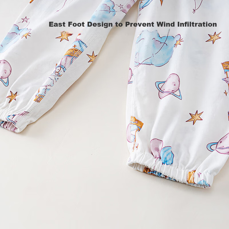 Shubeyi 2-Pack Children's Summer Thin Pants Boys' and Girls' Casual Mosquito-Proof Lantern Pants Pink 110