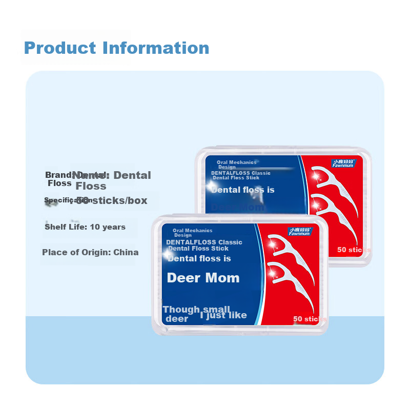 FAWNMUM Round Dental Floss Picks Ultra Fine Home Pack Portable Dental Floss Picks Toothpicks 3 Boxes 150 Picks