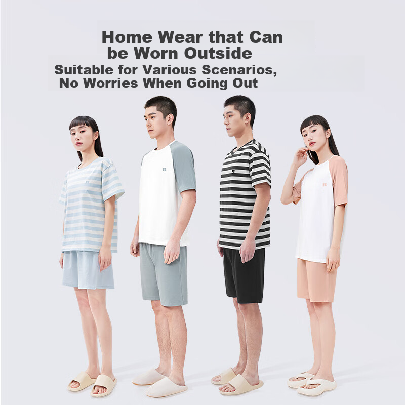 JDJZ Xinjiang Cotton Antibacterial Antiallergic Pure Cotton Women's Pajamas Women's Home Wear Set Pajamas Violet XL