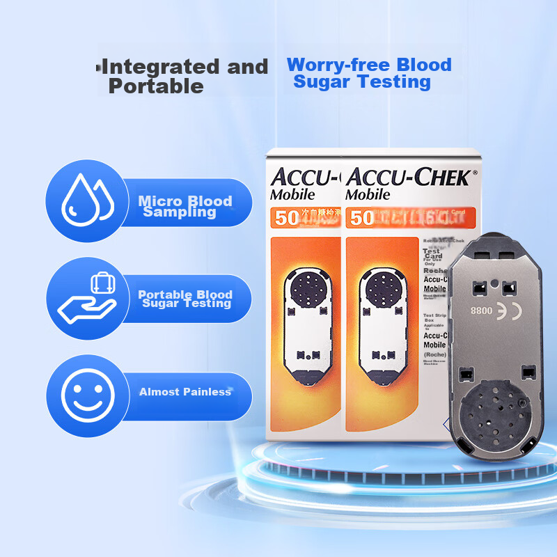 Roche Blood Glucose Meter Home Use Test Strips, Yidong Model Yidong Blood Glucose Meter Test Strips (100 Pieces + 144 Lancets)