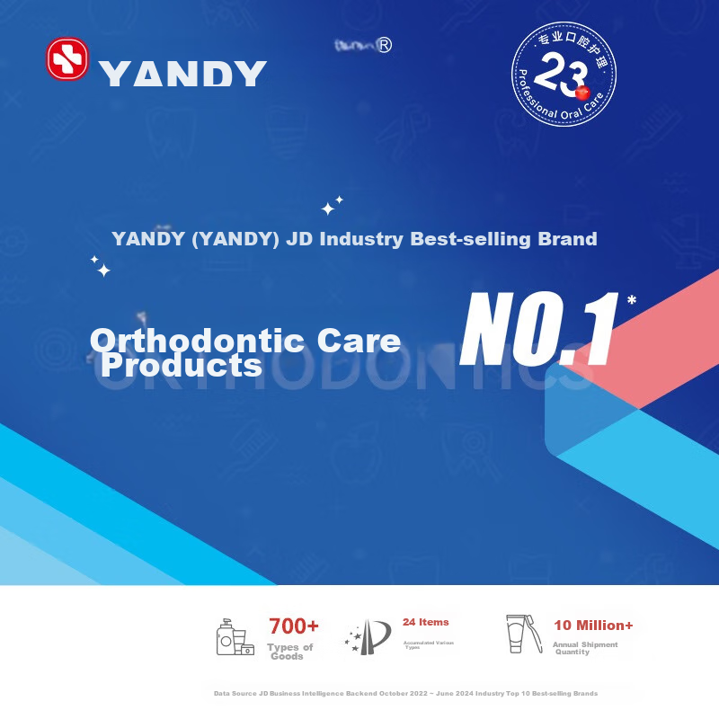 YANDY Orthodontic Toothbrush, Concave U-Shaped, 3-Pack, for Adults And Children with Braces, Soft Bristles, Small Head