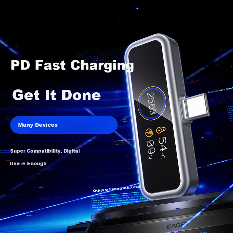 EAGET I30pro 256GB USB3.0 Type-C, Apple Android Phone USB Drive, PD Power Supply, APP Digital Encryption with Screen Display, Large Capacity